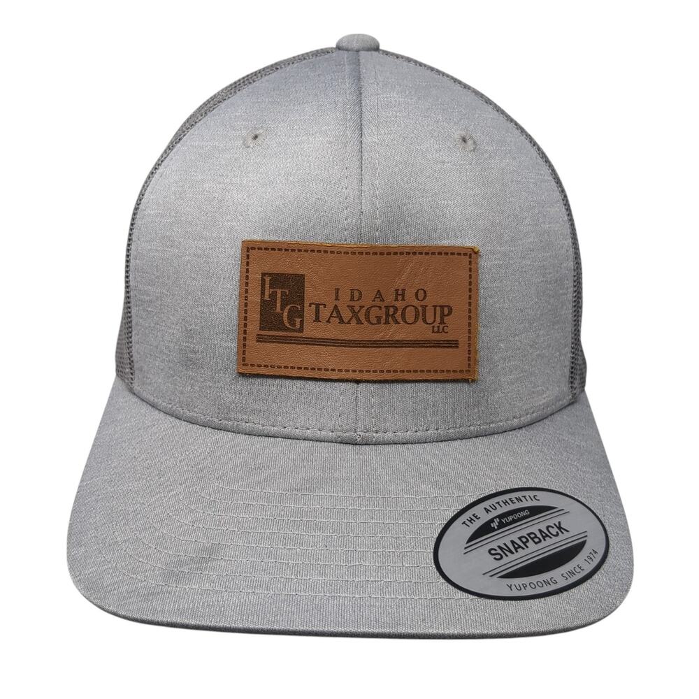 Idaho Tax Group Snapback Trucker Hat Gray One Size Adjustable Mesh Back Team 365
